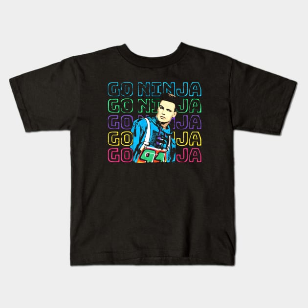 Vanilla Ice Go Ninja Repeat Kids T-Shirt by fancyjan